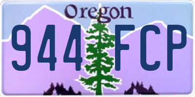 OR license plate 944FCP