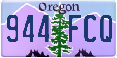 OR license plate 944FCQ