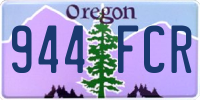 OR license plate 944FCR
