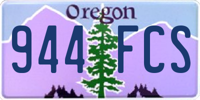 OR license plate 944FCS