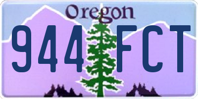 OR license plate 944FCT