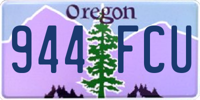 OR license plate 944FCU