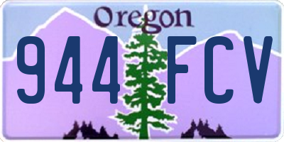 OR license plate 944FCV
