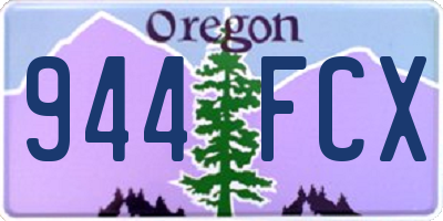 OR license plate 944FCX