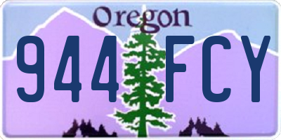 OR license plate 944FCY