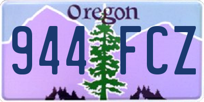 OR license plate 944FCZ