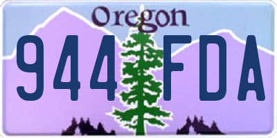 OR license plate 944FDA