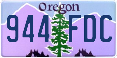 OR license plate 944FDC