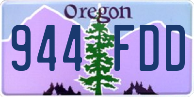 OR license plate 944FDD