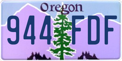 OR license plate 944FDF