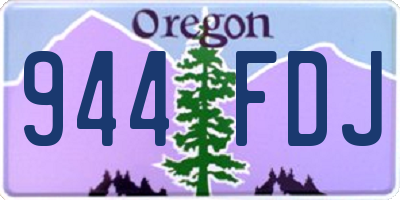OR license plate 944FDJ