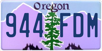 OR license plate 944FDM