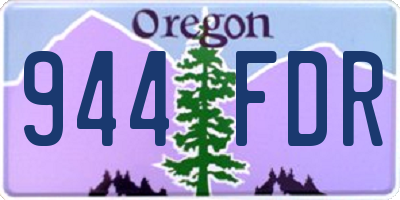 OR license plate 944FDR