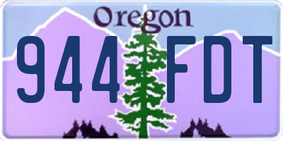 OR license plate 944FDT