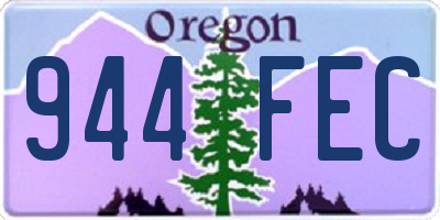 OR license plate 944FEC