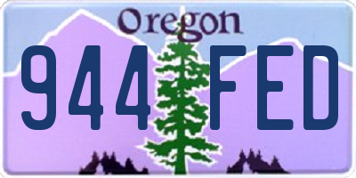 OR license plate 944FED