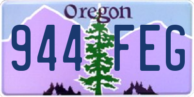 OR license plate 944FEG