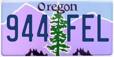 OR license plate 944FEL