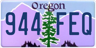 OR license plate 944FEQ