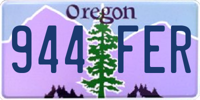 OR license plate 944FER