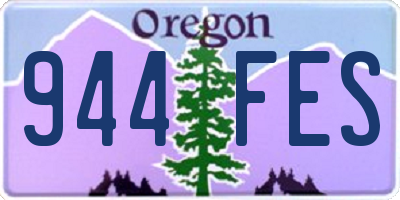 OR license plate 944FES
