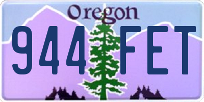OR license plate 944FET