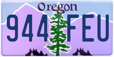 OR license plate 944FEU