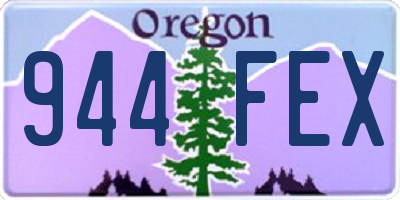 OR license plate 944FEX