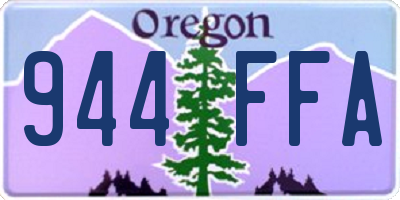 OR license plate 944FFA