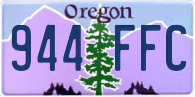 OR license plate 944FFC
