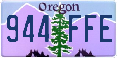 OR license plate 944FFE