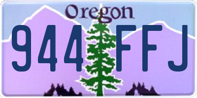 OR license plate 944FFJ