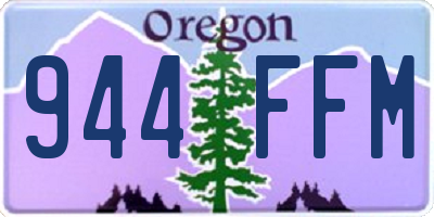 OR license plate 944FFM