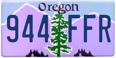 OR license plate 944FFR