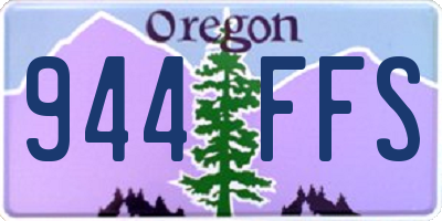 OR license plate 944FFS