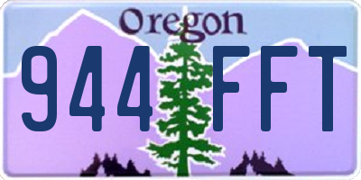 OR license plate 944FFT