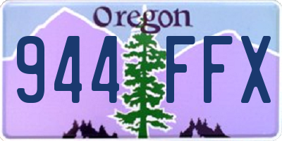 OR license plate 944FFX
