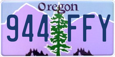 OR license plate 944FFY