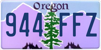 OR license plate 944FFZ