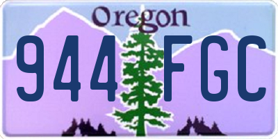OR license plate 944FGC