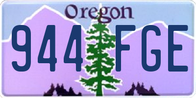 OR license plate 944FGE