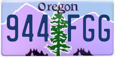 OR license plate 944FGG