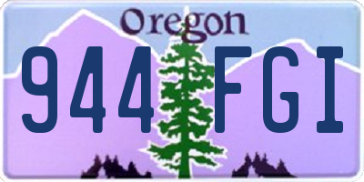 OR license plate 944FGI
