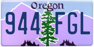 OR license plate 944FGL