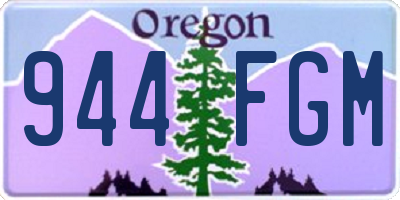 OR license plate 944FGM