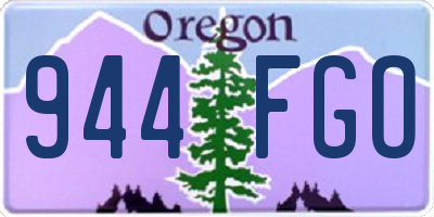 OR license plate 944FGO
