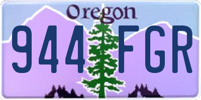 OR license plate 944FGR
