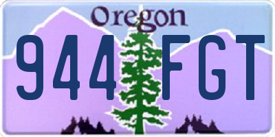 OR license plate 944FGT