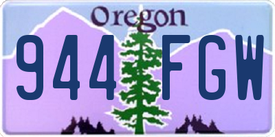 OR license plate 944FGW