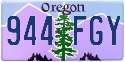OR license plate 944FGY
